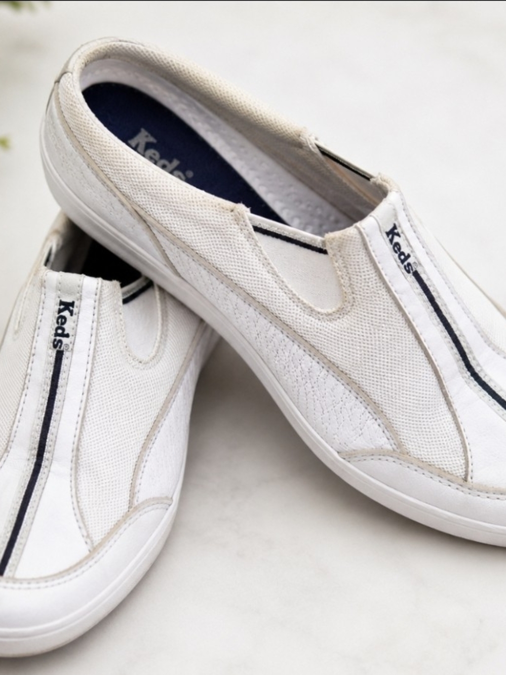 Keds Slip-On Canvas Sneakers for Men - White